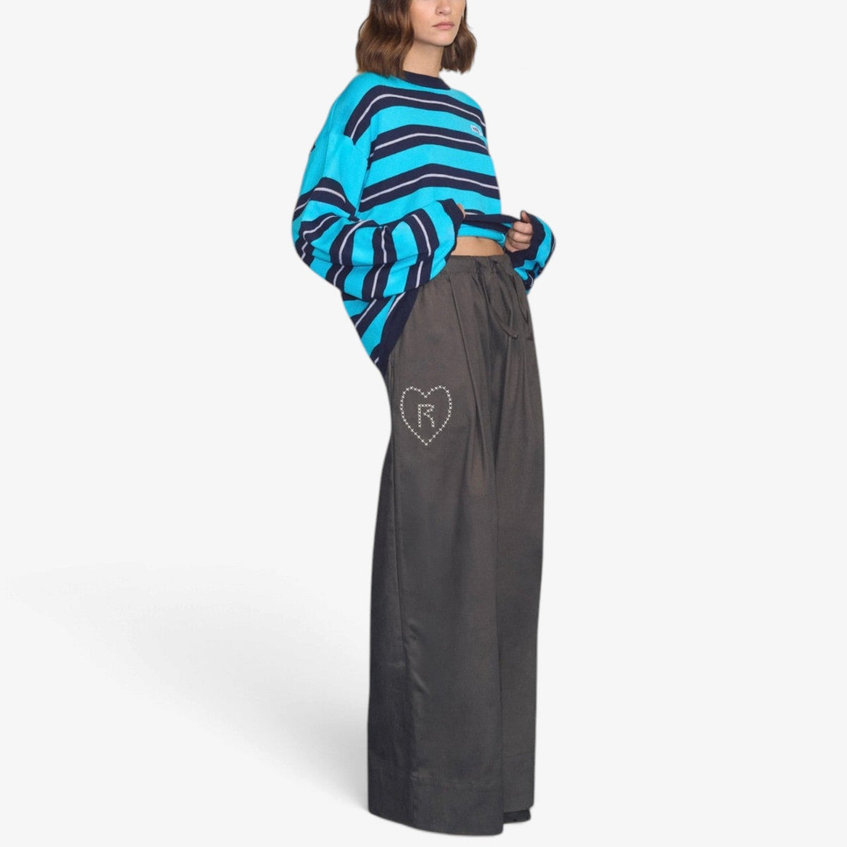 Pauline™ Avslappet genser med rund hals