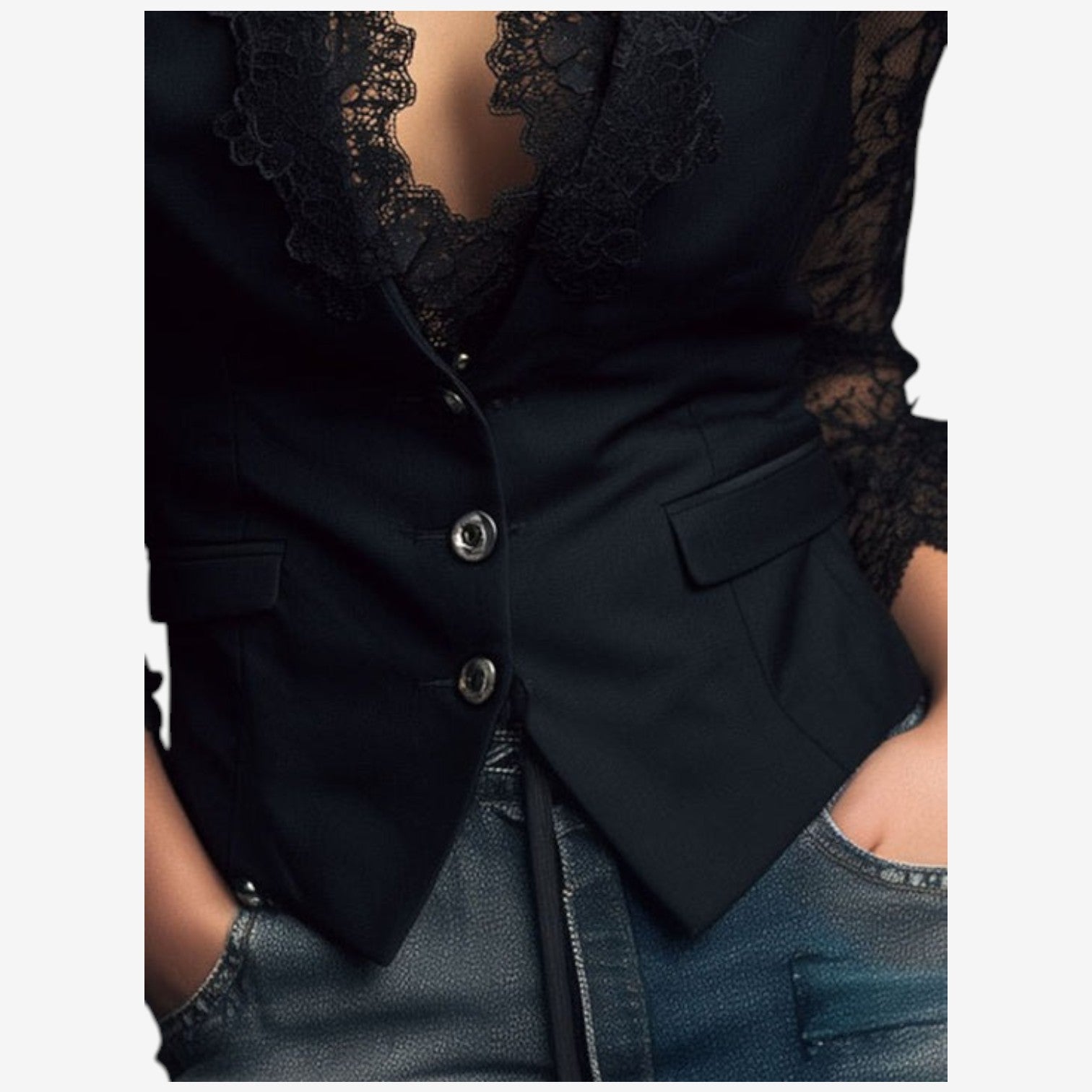 Arianna™ Luksuriøs bluse med vakker utringning