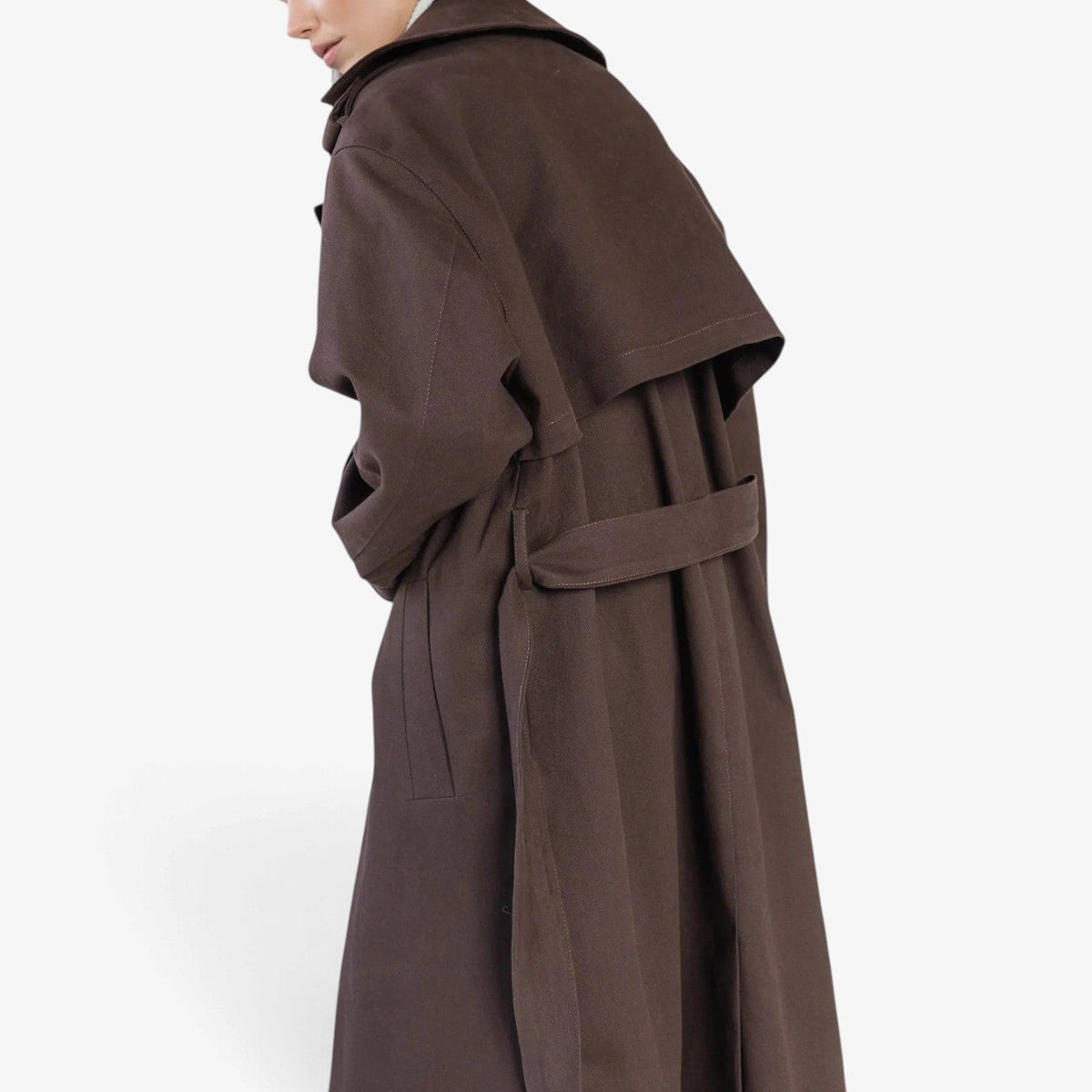 Coralie™ Strukturert lang trenchcoat