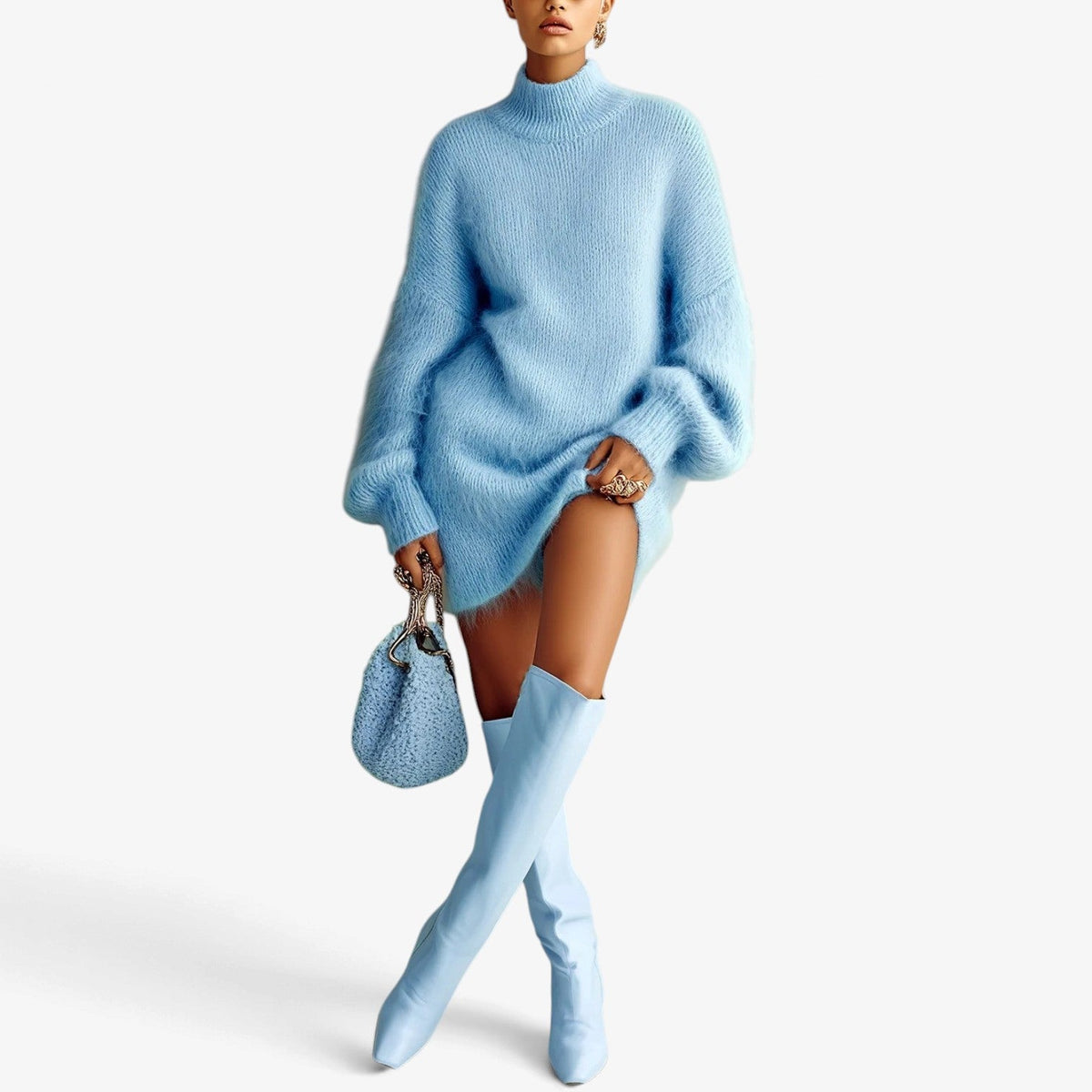 Noemie™ Fuzzy strikkjole