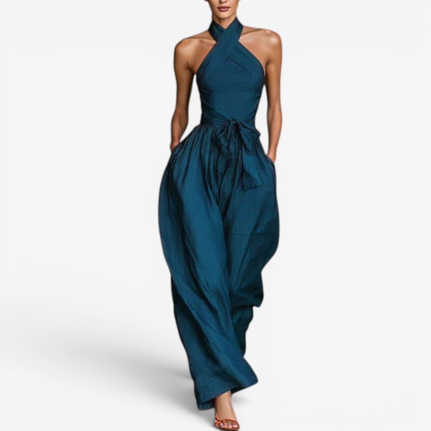 Daine™ Jumpsuit med omslagsutringning