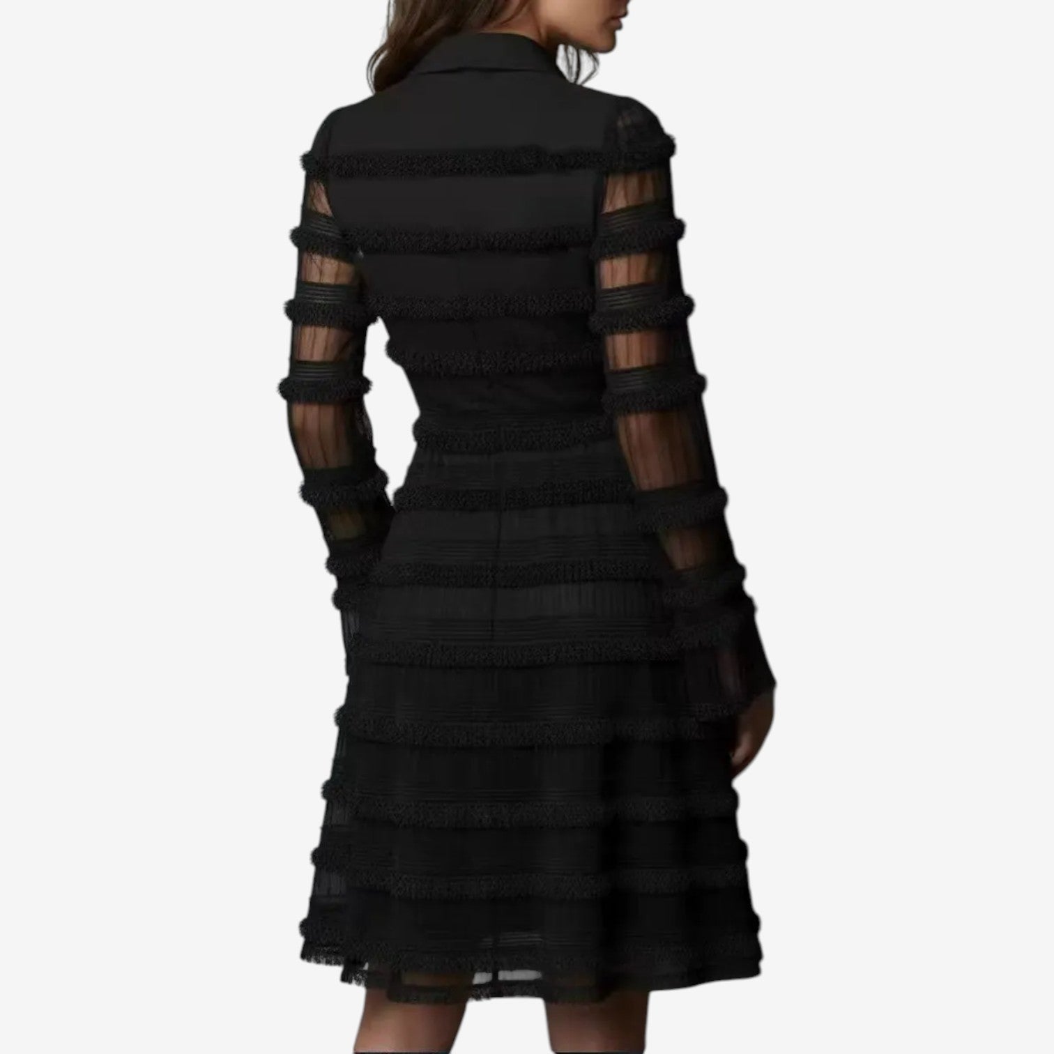 Hazel™ Elegant kjole med volanger