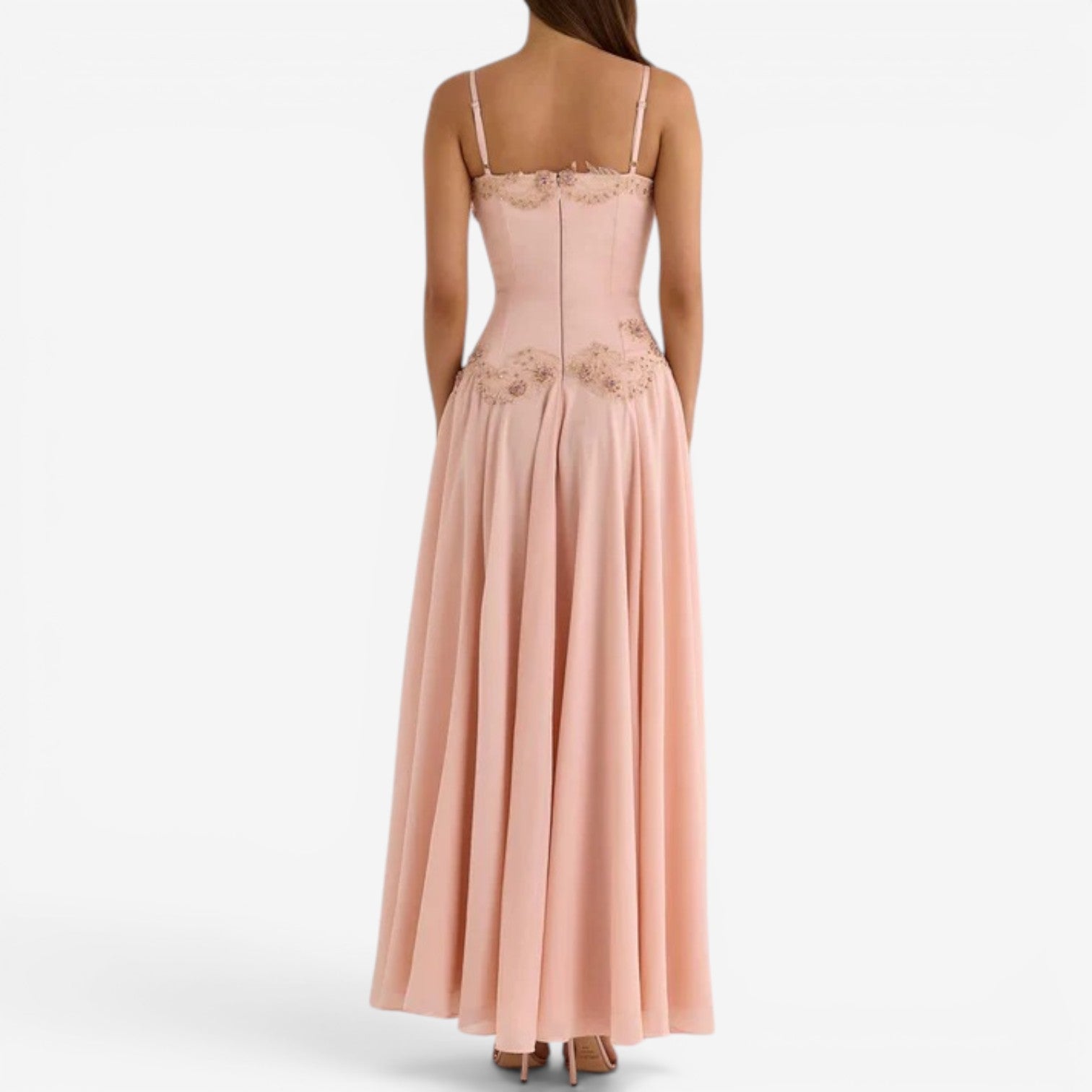 Kyla™ Lang chiffonkjole