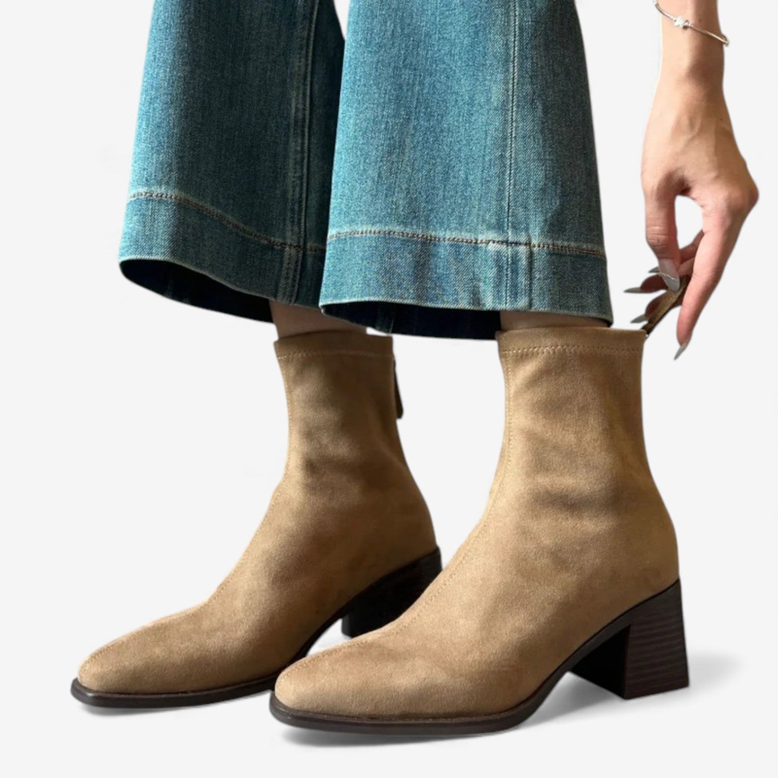 Fonseca™ Semsket ankle støvler