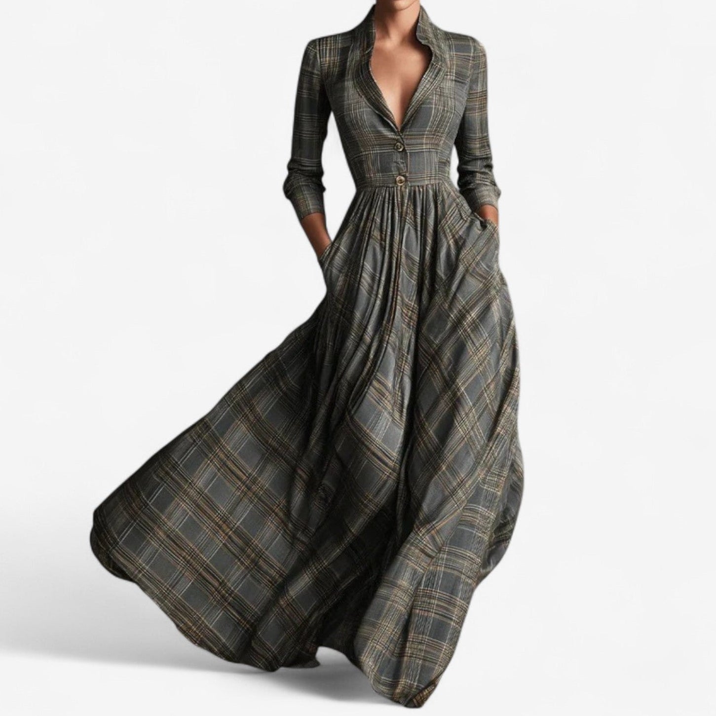 Laila™ Chic rutete kjole