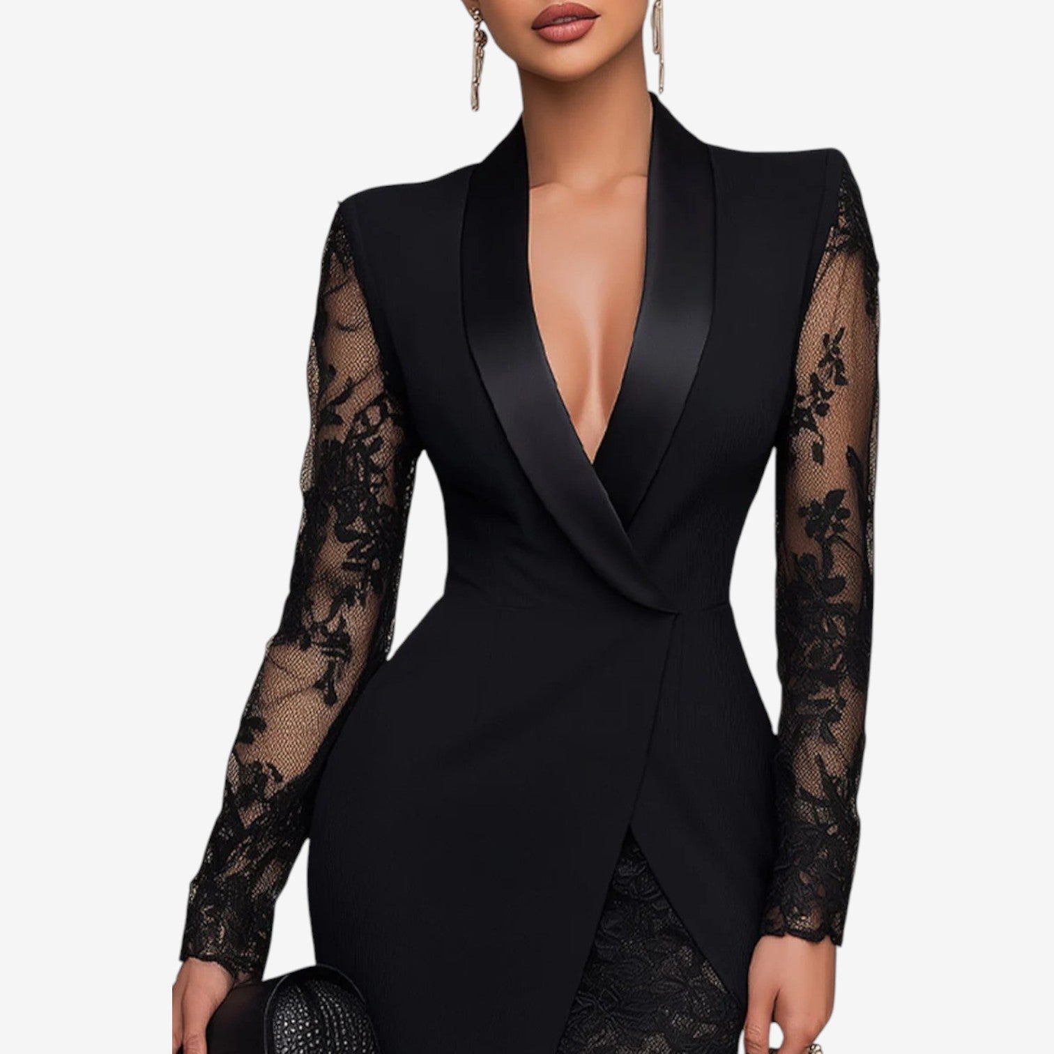 Annabelle™ Elegant blonde-detail kjole