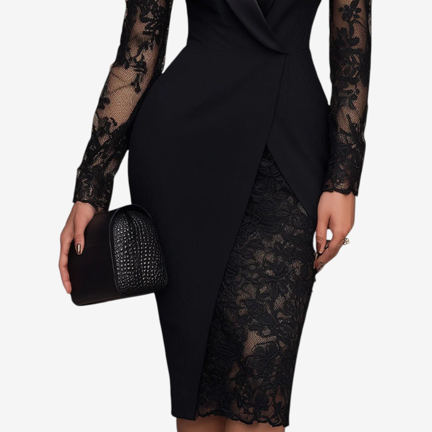 Annabelle™ Elegant blonde-detail kjole