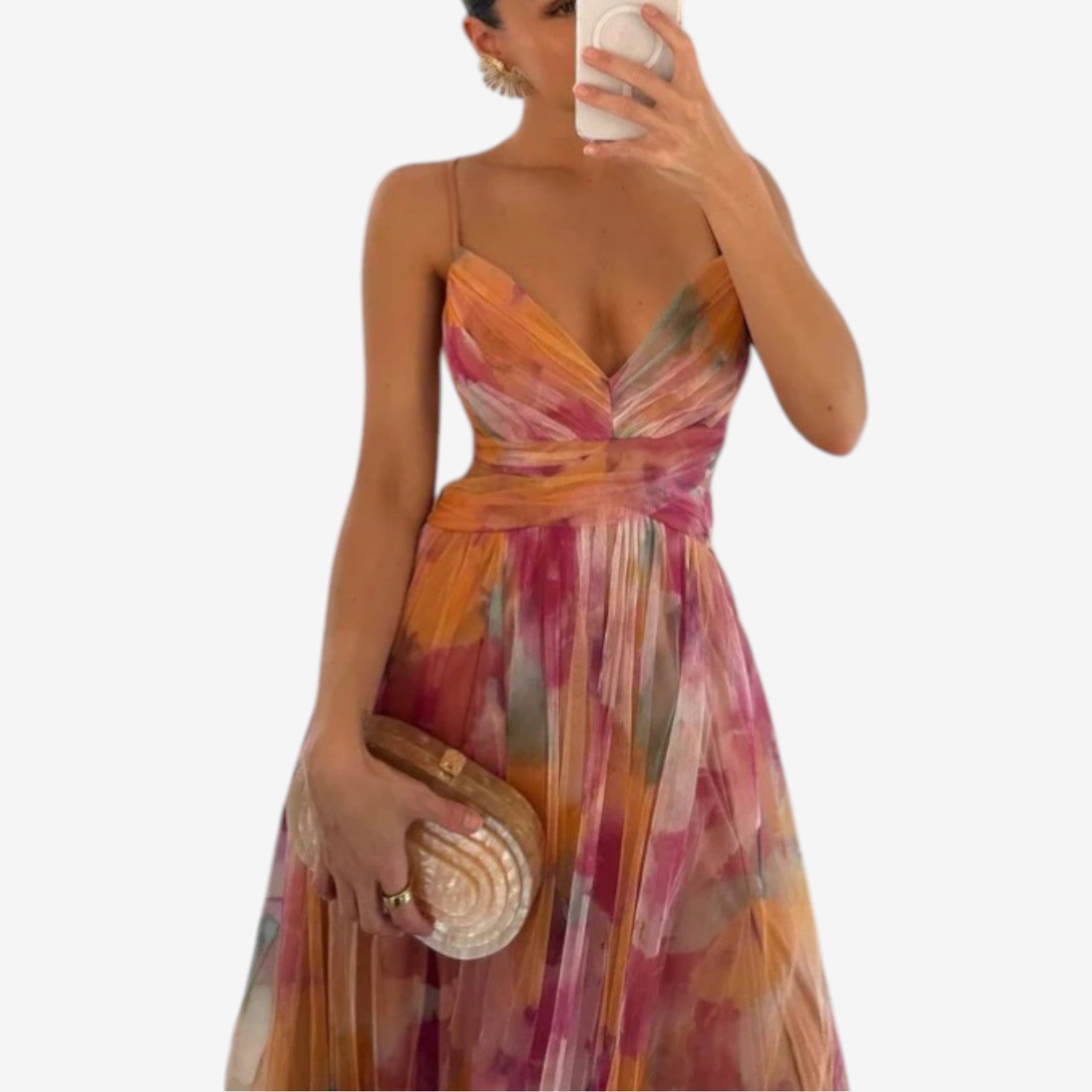Hilda™ Blomstret maxikjole