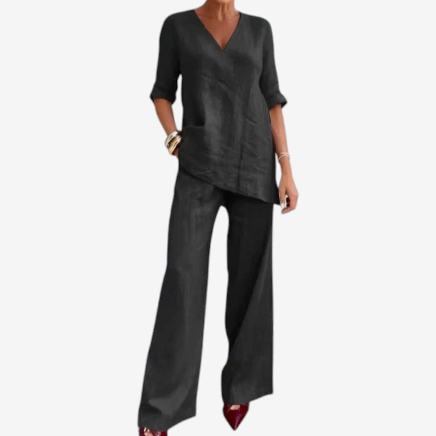 Alodia™ Elegant luftig bluse