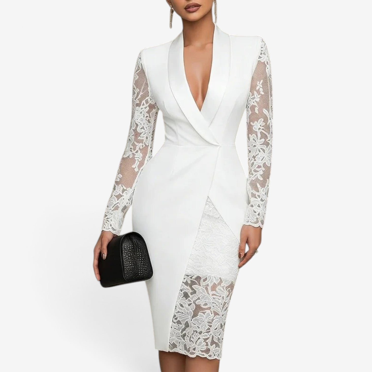 Mirae™ Tuxedo blazer midikjole