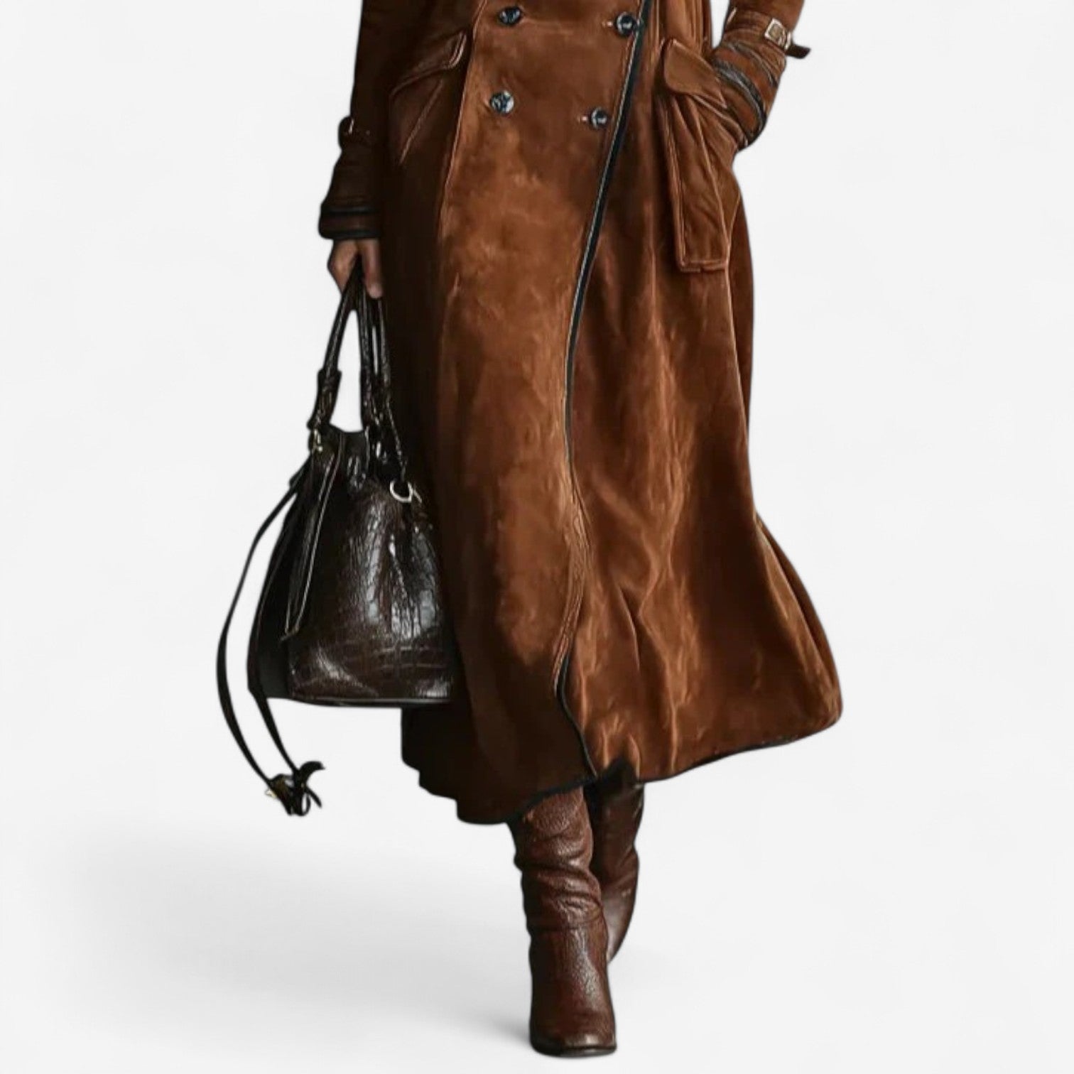 Nathaly™ Elegant semsket trenchcoat