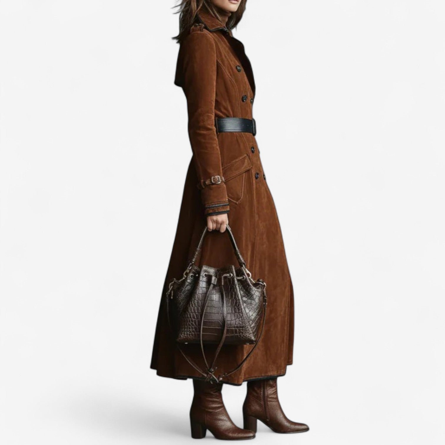 Nathaly™ Elegant semsket trenchcoat