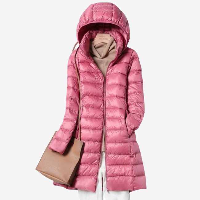 Claudette™ Med hette winter kåpe