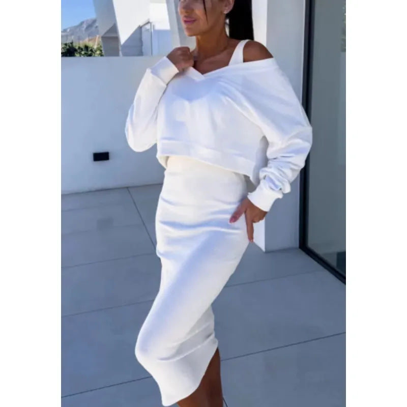 SOFY V-Neck Vest & Skirt Set™